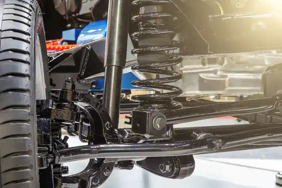 4x4 coil spring and shock absorber suspension setup