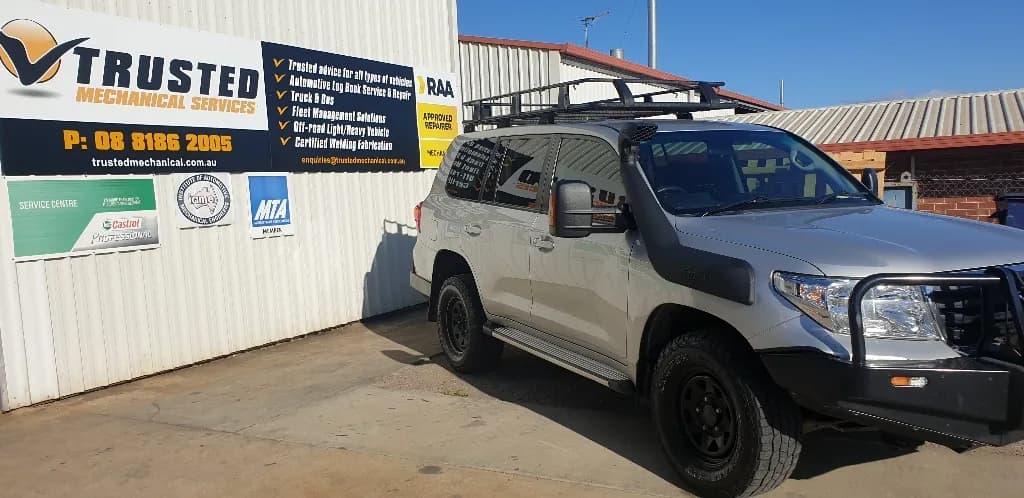 Toyota 200 Series outside the Trusted Mechanical workshop in Lonsdale, southern Adelaide