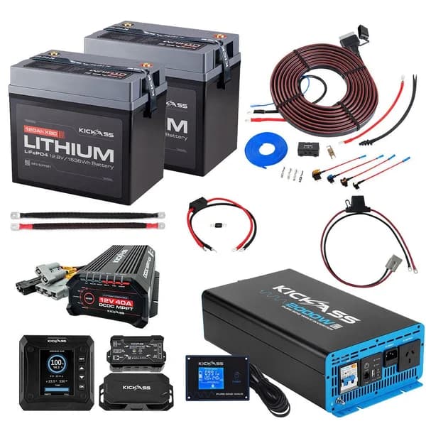 KickAss complete dual battery system kit fitted in Adelaide