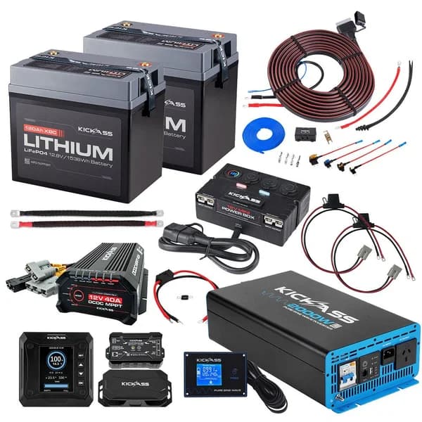 KickAss 12V 2000W inverter setup fitted in Adelaide