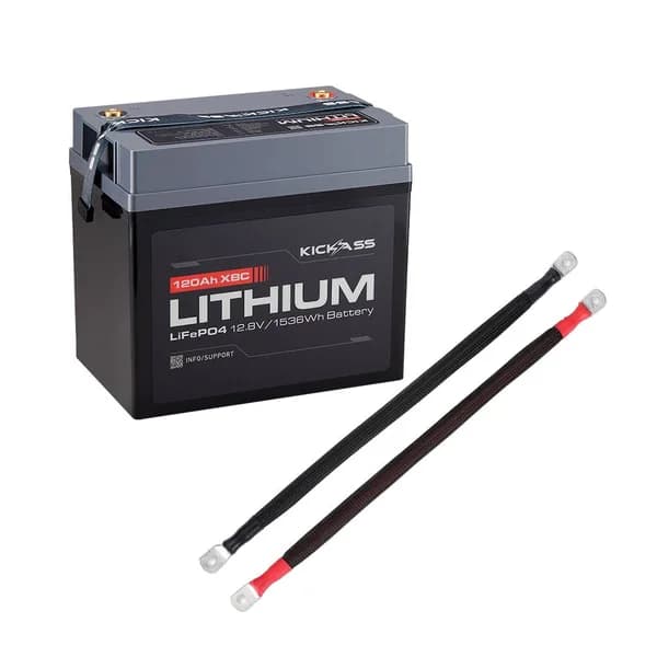 KickAss 12V lithium LiFePO4 deep cycle battery fitted in Adelaide